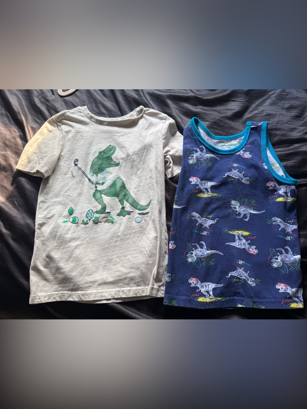 Tommy Bahama Kids Dinosaur Tops - tank and Tshirt.  Size 6